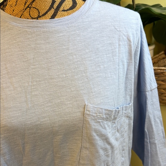 Whistles Pale Blue Pocket Tee - Picture 2 of 5